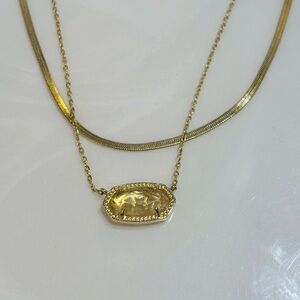 Kendra Scott Elisa Gold double strand necklace